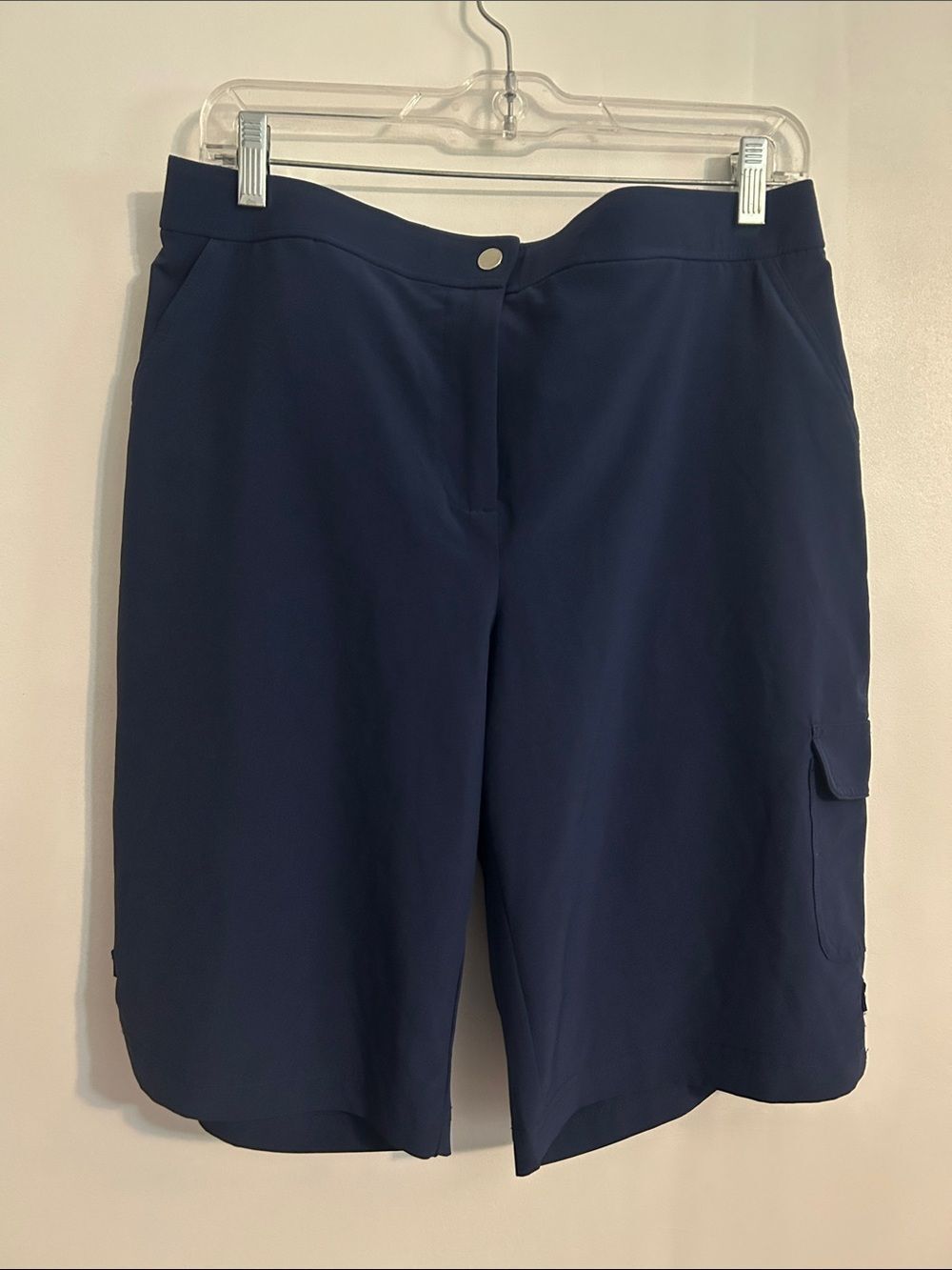 Weekends by Chico's Women's Navy Performance Cargo Shorts